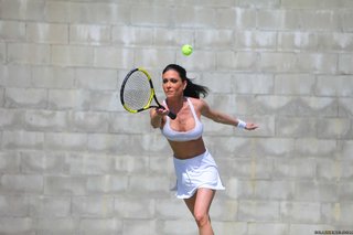 big tits, brunette, sport, tennis