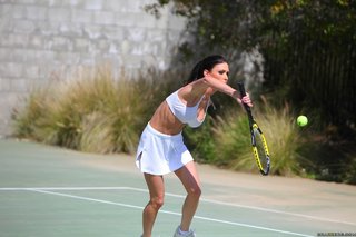 big tits, brunette, sport, tennis