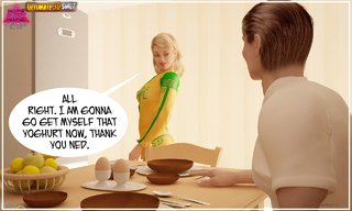 horny blonde teases stepdaughter