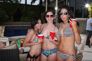 pornstar blonde party