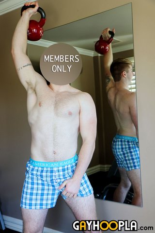 young stud posing
