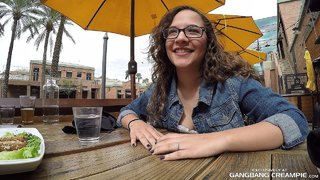 creampie, gangbang, glasses, nerdy