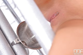 babe, bondage, small tits, spreading