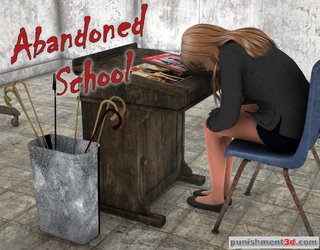 fearful blonde sits abandoned