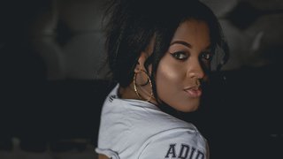 athletic ebony teen