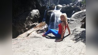 maduras azul ojos chica