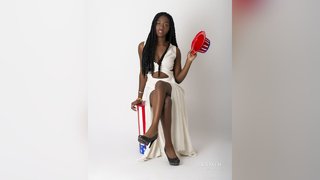 latino atléticas jovencita