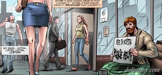 gal short skirt walks