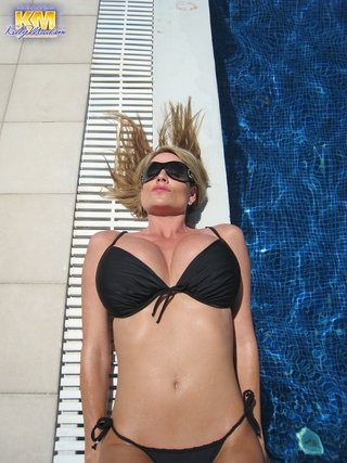 beautiful, big tits, milf, pool