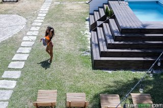 al aire libre, jovencita, side fuck, step sister