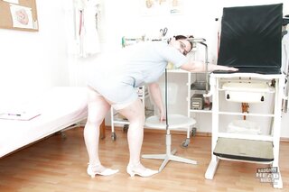 ass, mature, stockings, uniform