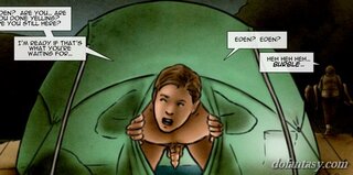 blonde stark naked yelling