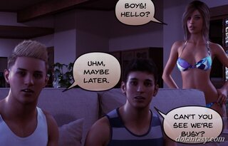 bikini-clad college girl chats