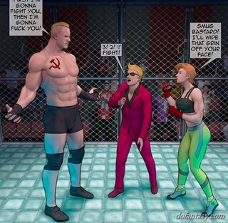 red-haired fighter battles cachas