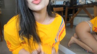 belleza jovencita jugar with