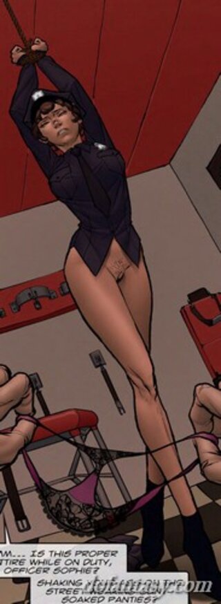 lady cop tied humiliated