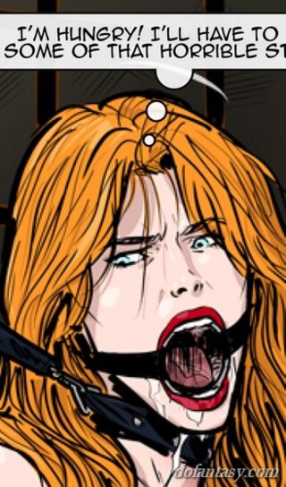 busty redhead female slave