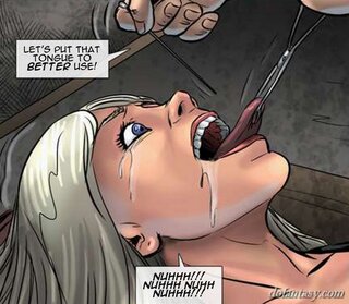 blonde female slave pierced
