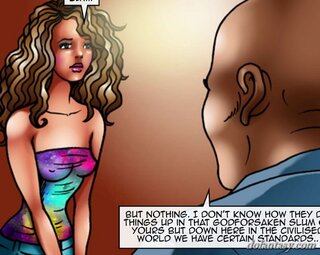 curly-haired young chick punished