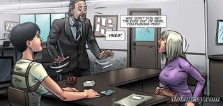 unpleasant man interrupts witness