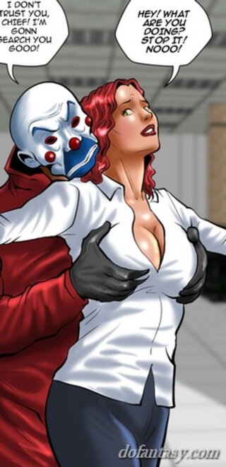 redhead lady cop undressed