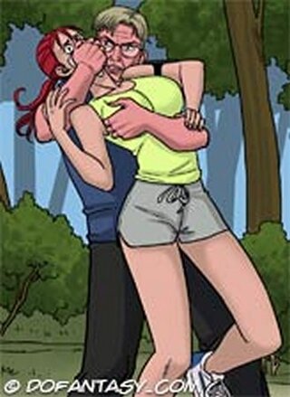jovencita chica catched woods