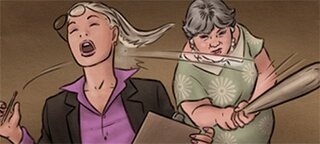 cruel mature female hunts