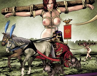captured spartana suffers rome